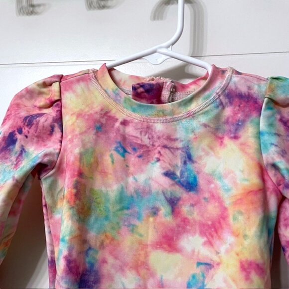 Posh Peanut Joplin Long Sleeve Ruffled Rash Guard Swimsuit 18-24 Months - Picture 4 of 16